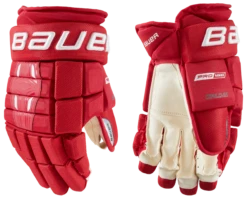 Bauer Pro Series Senior Hockey Gloves -Hockey Sports Store 1058642 RED