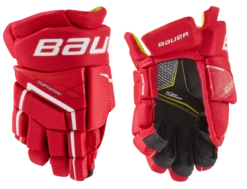 Bauer Supreme Ultrasonic Youth Hockey Gloves -Hockey Sports Store 1058655 RED