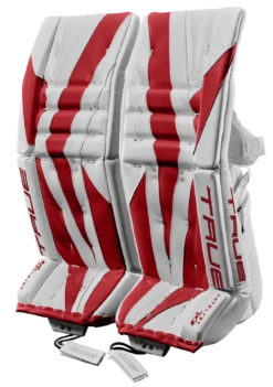 True Hockey True Catalyst 7X3 Intermediate Goalie Pads -Hockey Sports Store 2023 Hockey Catalyst GoaliePads 7X3 WhiteRed 2