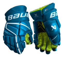 Bauer Vapor 3X Junior Hockey Gloves -Hockey Sports Store 3X JR FRONT BLU1
