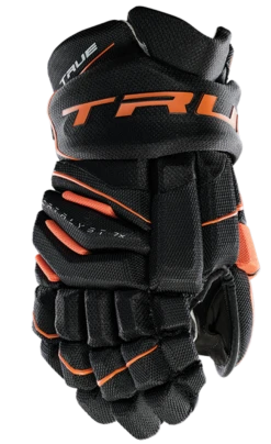 True Hockey True Catalyst 7X Junior Hockey Gloves -Hockey Sports Store CT7xGlove Black Orange 1