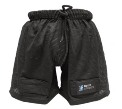 Blue Sports Jock Pro Shorts With Cup And Velcro Junior