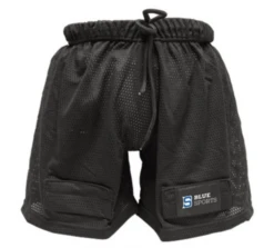 Blue Sports Jock Pro Shorts With Cup And Velcro Senior