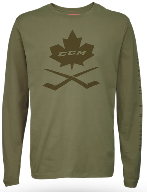 CCM Nostalgia Leaf Long Sleeve Tee Adult 3 CCM Nostalgia Leaf Long Sleeve Tee Adult