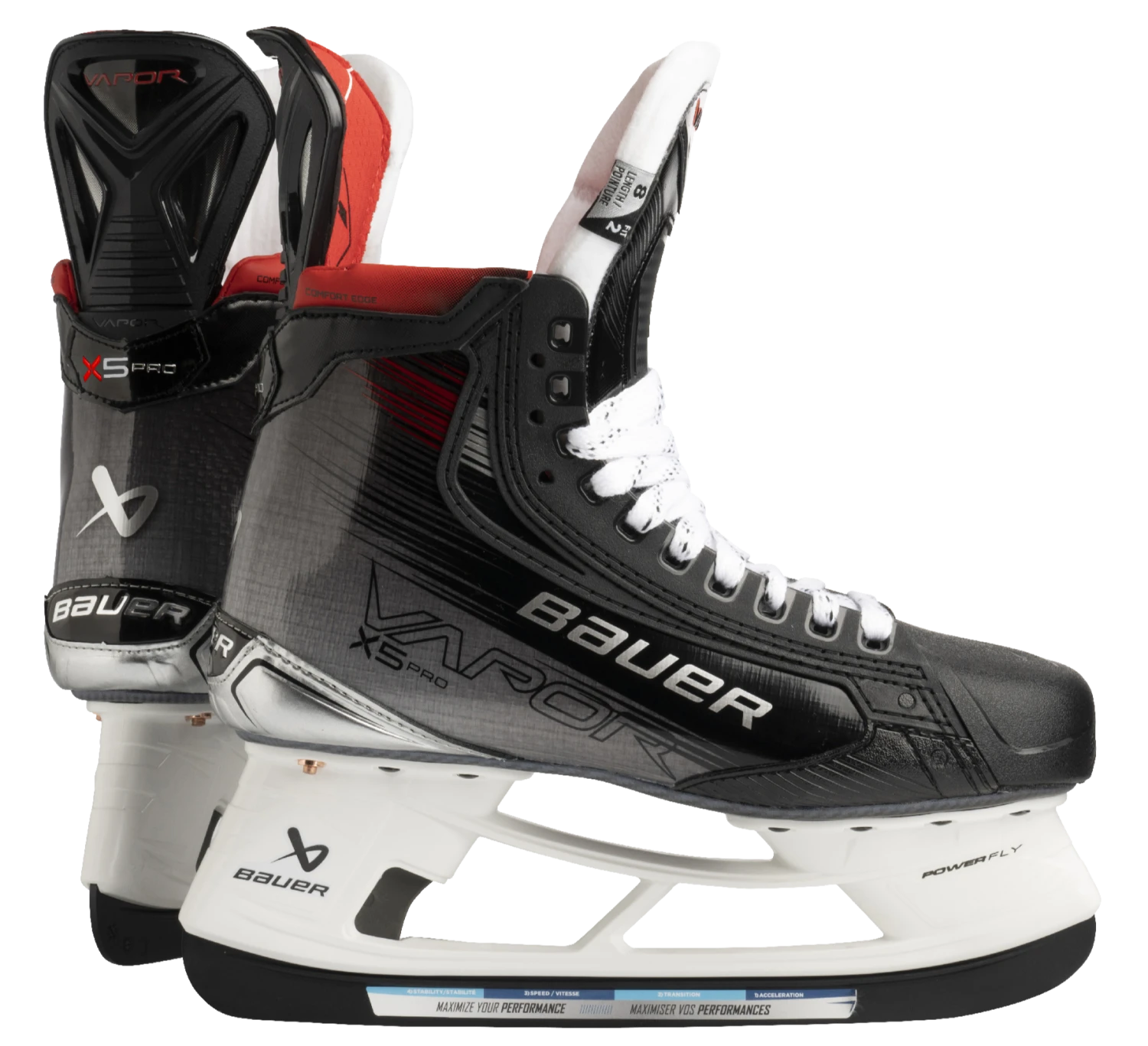 Bauer Vapor X5 Pro Intermediate Hockey Skates 3 Bauer Vapor X5 Pro Intermediate Hockey Skates