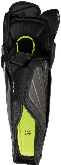 Warrior Alpha LX 20 Junior Shin Guards -Hockey Sports Store lx20sgsr1bk war 02 i