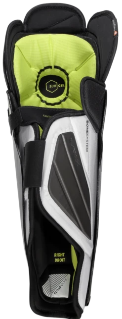 Warrior Alpha LX Pro Junior Shin Guards -Hockey Sports Store lxpsgsr1bk war 02 i
