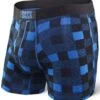 SAXX Vibe Boxer Modern Fit Royal Lumberjack Plaid -Hockey Sports Store sxbm35 lrb f