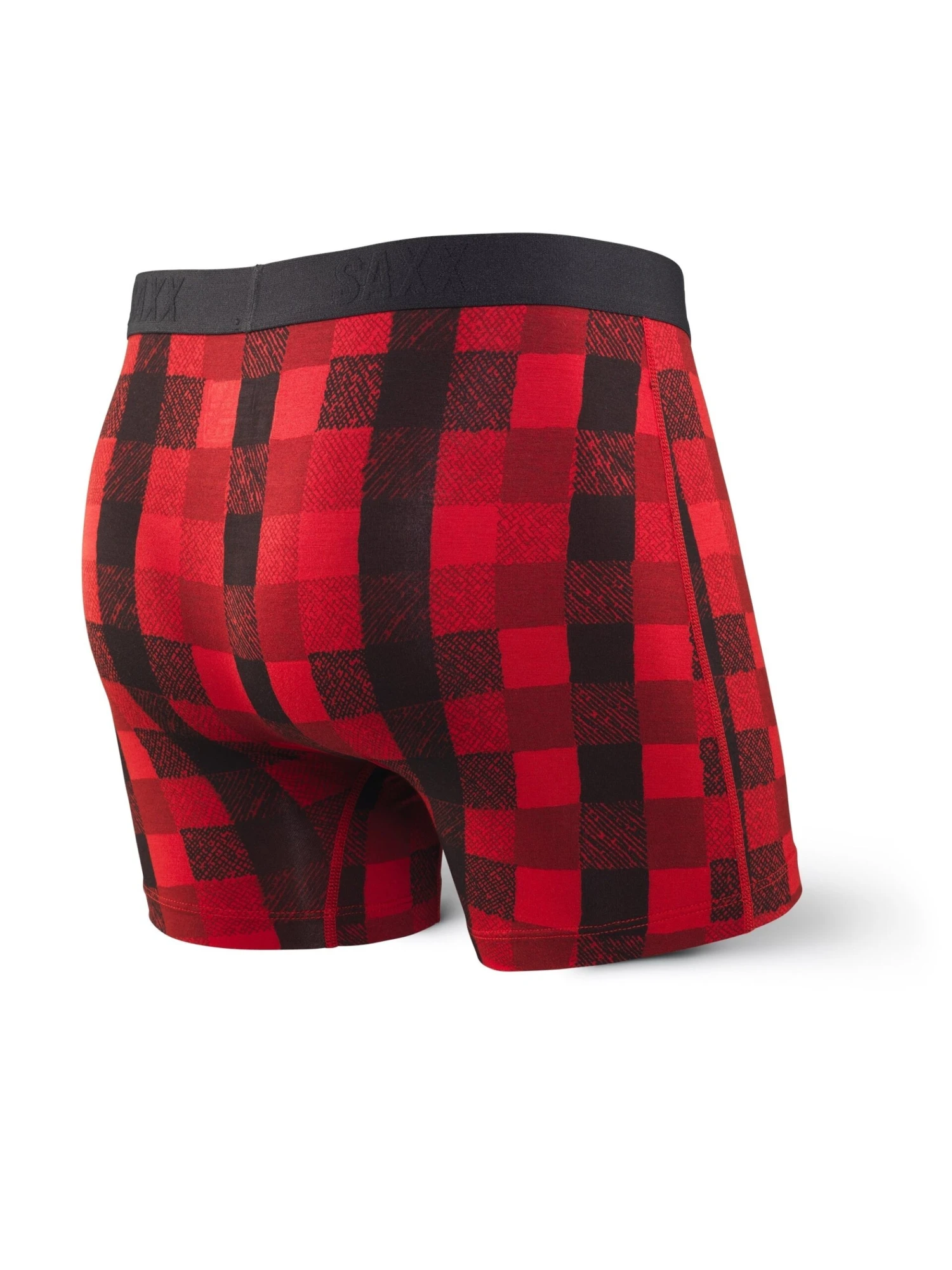 SAXX Vibe Boxer Modern Fit Red Lumberjack Plaid 4 SAXX Vibe Boxer Modern Fit Red Lumberjack Plaid - Image 2