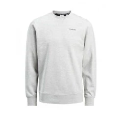 True Hockey X Jack & Jones Twist Sweat Crew Neck -Hockey Sports Store true hockey apparel twist sweat crew neck grey 2
