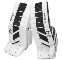 Warrior Ritual GT2 Intermediate Goalie Pads (w/ Knee Pads) -Hockey Sports Store warrior ritual gt2 intermediate goalie pads black white